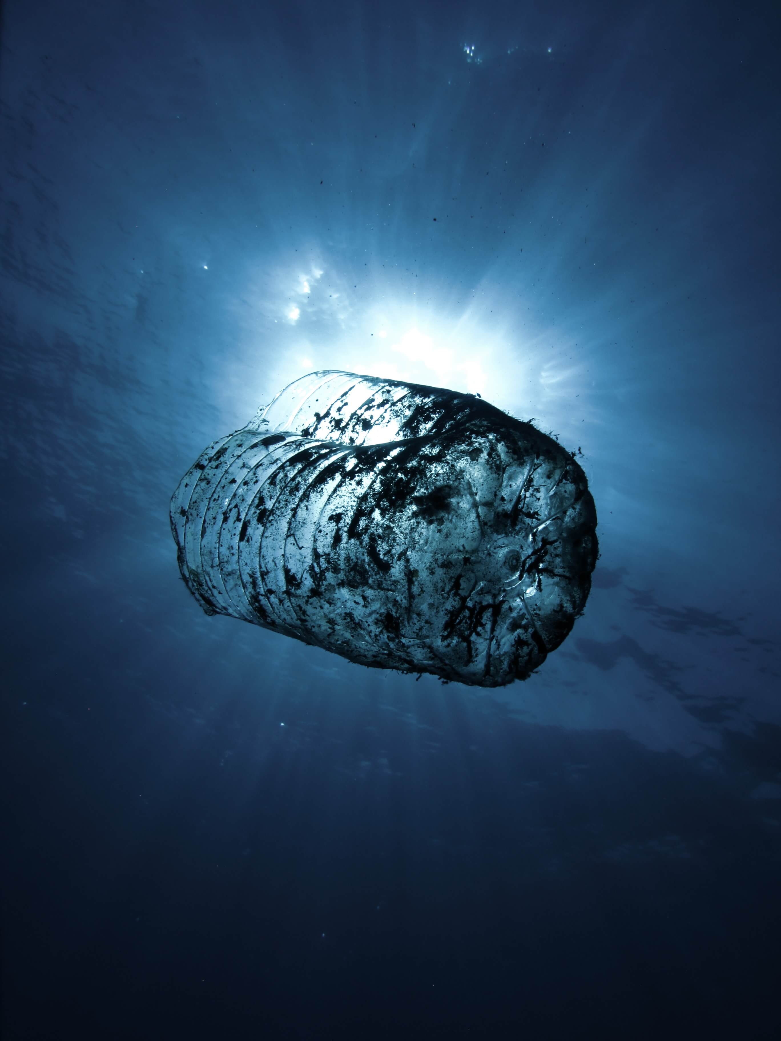 Plastic Bottle Floating